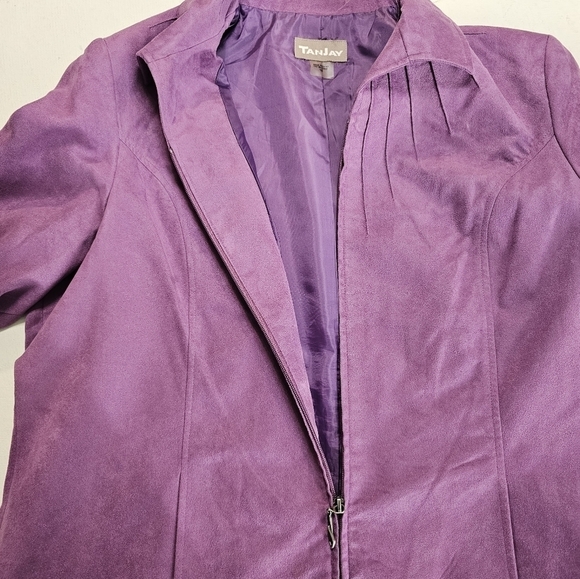 TanJay: Women's Faux Suede Type Fashion Jacket size 16 - Picture 5 of 7